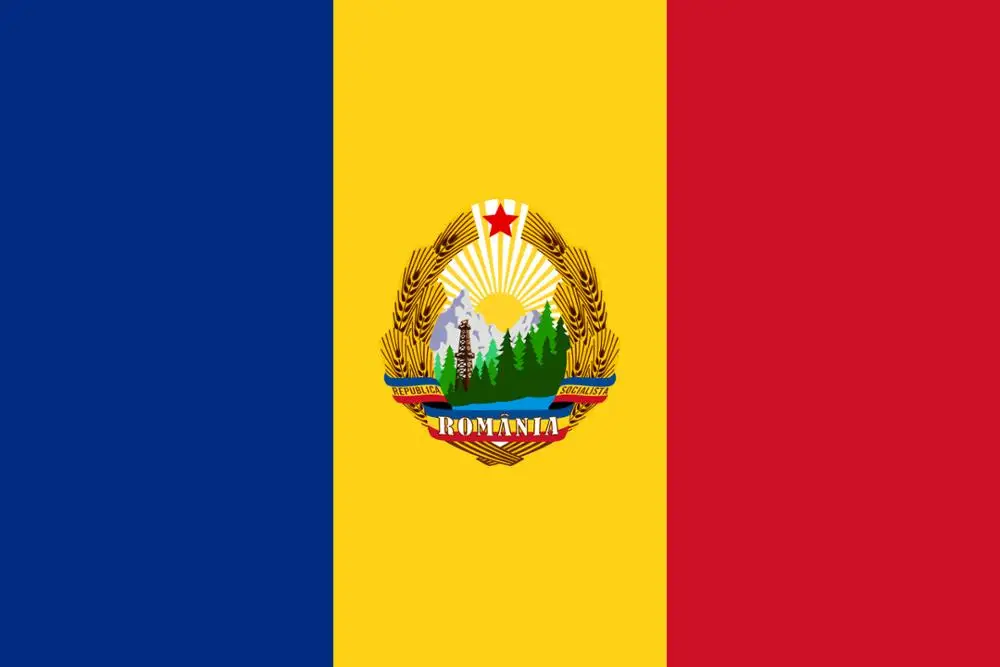 

90*150cm socialist republic of romania flag for decoration