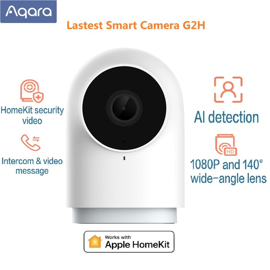 Новейшая камера видеонаблюдения Aqara G2H 1080P HD с функцией ночного видения для Apple
