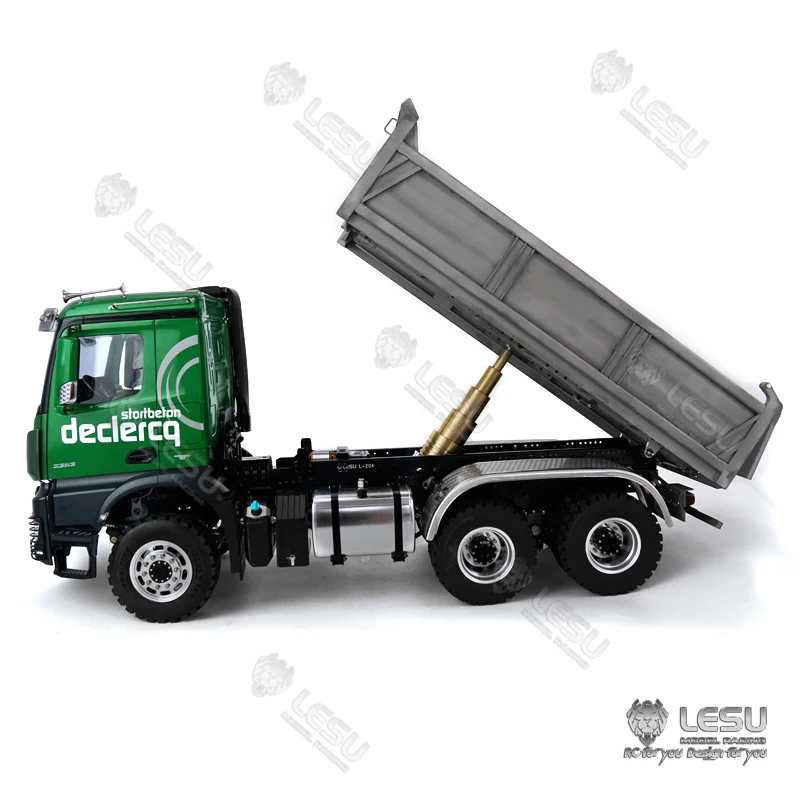 1/14 гидравлический самосвал Benz 6X6 полный привод дифференциальный замок мост