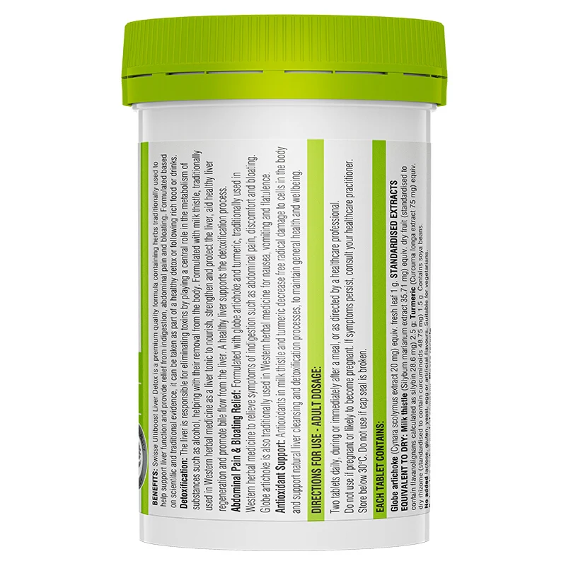 Australia Swisse Liver Detox 120Tablets Antioxidant Support Detoxification Function Indigestion Bloating Cramping Relief |