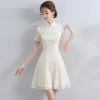 cheongsam 2021 new improved cheongsam dress skirt daily short girl fashion dress slim dress women dress elegant s_xxxl