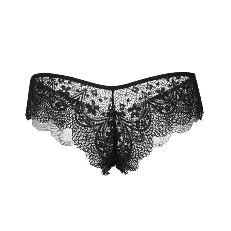 

Men's Underwear Sexy Lace Thong Transparent Panties Breathable Pants G-Strings