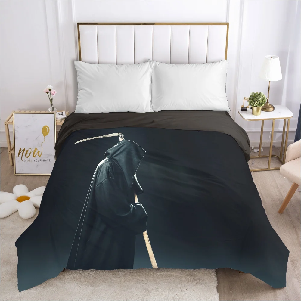 

Cartoon Hallowmas Children's Duvet cover Quilt/Blanket/Comfortable Case Bedding for kids baby boy girls 140x200 for Home black