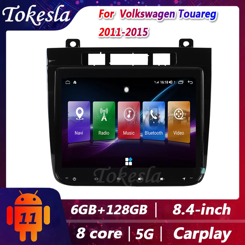 

Tokesla Car Radio For Volkswagen Touareg Android Stereo receiver DVD automotivo Central Multimedia Gps Navigation 5G 2011-2015