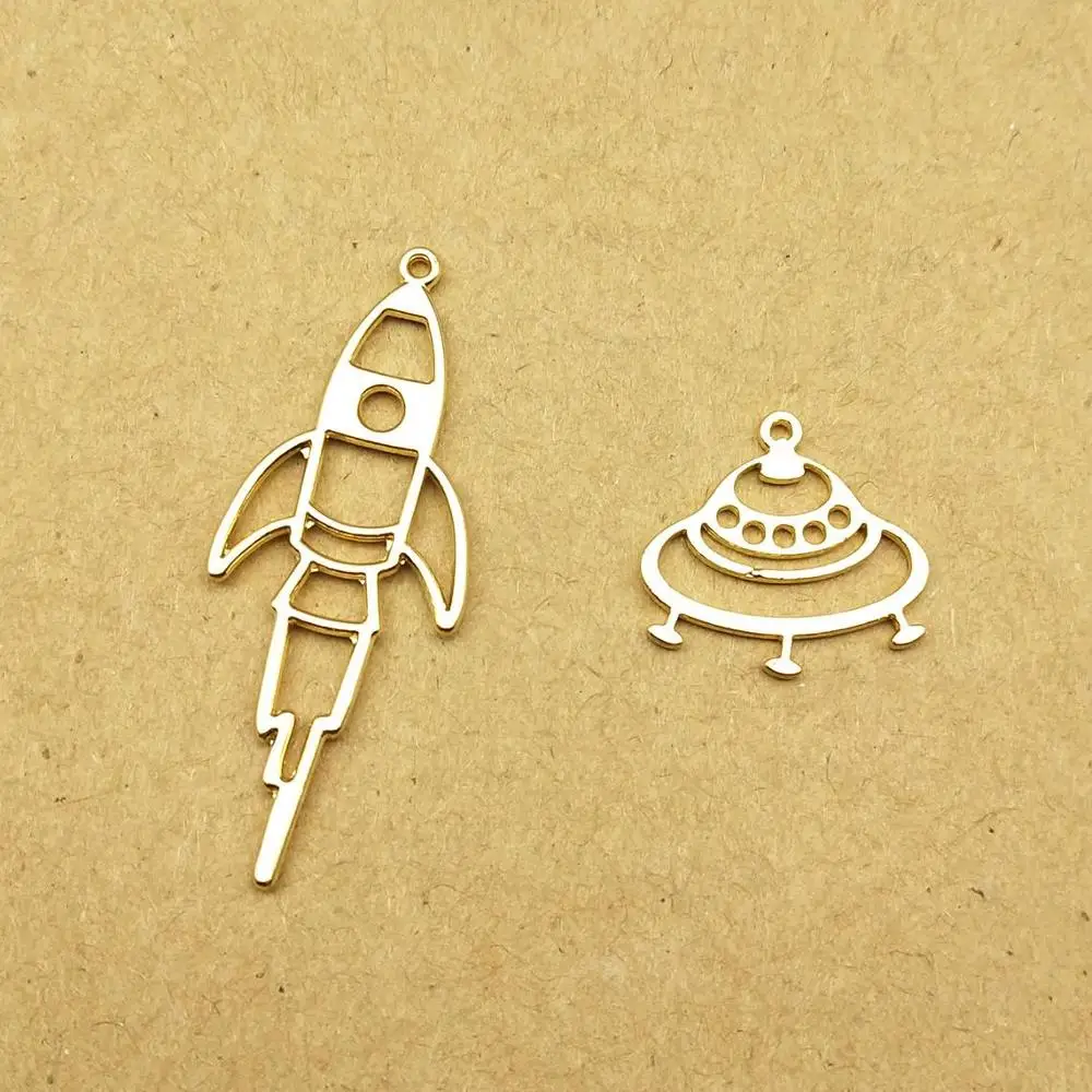 10 шт. подвеска в виде ракеты и космического корабля для изготовления ювелирных