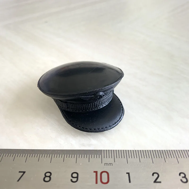 

1/6 World War II Big Brimmed Hat Big Cap Officer Cap Police Cap Simulation Hat Model Toy for 12'' Action Figure Body Accessories