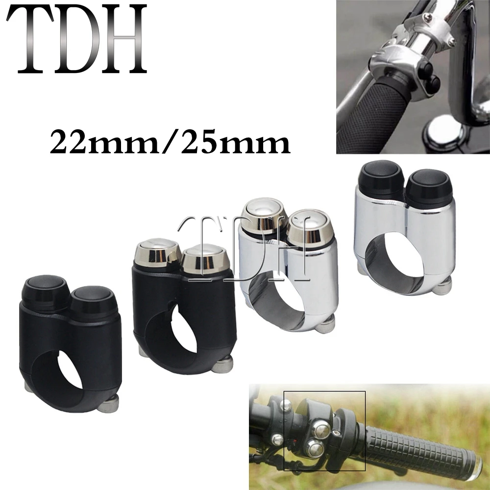 2 шт. переключатели для мотоцикла Cafe Racer кнопки сигнал поворота Пуск руля