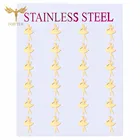 Серьги для девушек и балеток, милые серьги для девушек, пирсинг, женская мода, золотые ювелирные изделия из нержавеющей стали, серьги, оптовая продажа