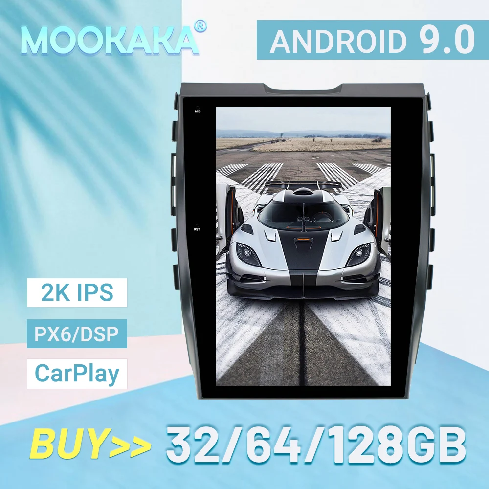 

Tesla Screen Android PX6 Car Multimedia Stereo For Ford Edge 2015-2019 Player DSP CARPLAY No DVD Radio GPS Navigation Head Unit