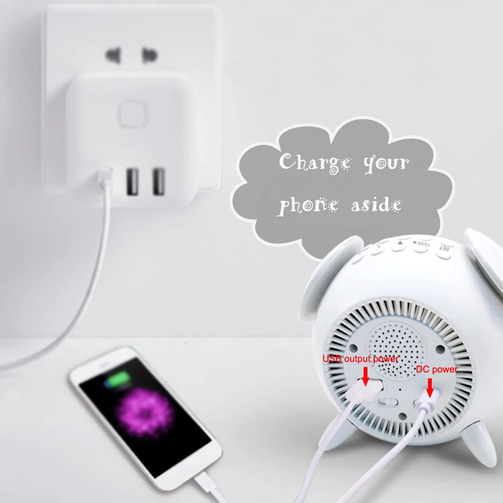 bedside sunrise sunset wake up light digital led music alarm mirror clock bedroom desk calendar snooze clock table phone charger free global shipping