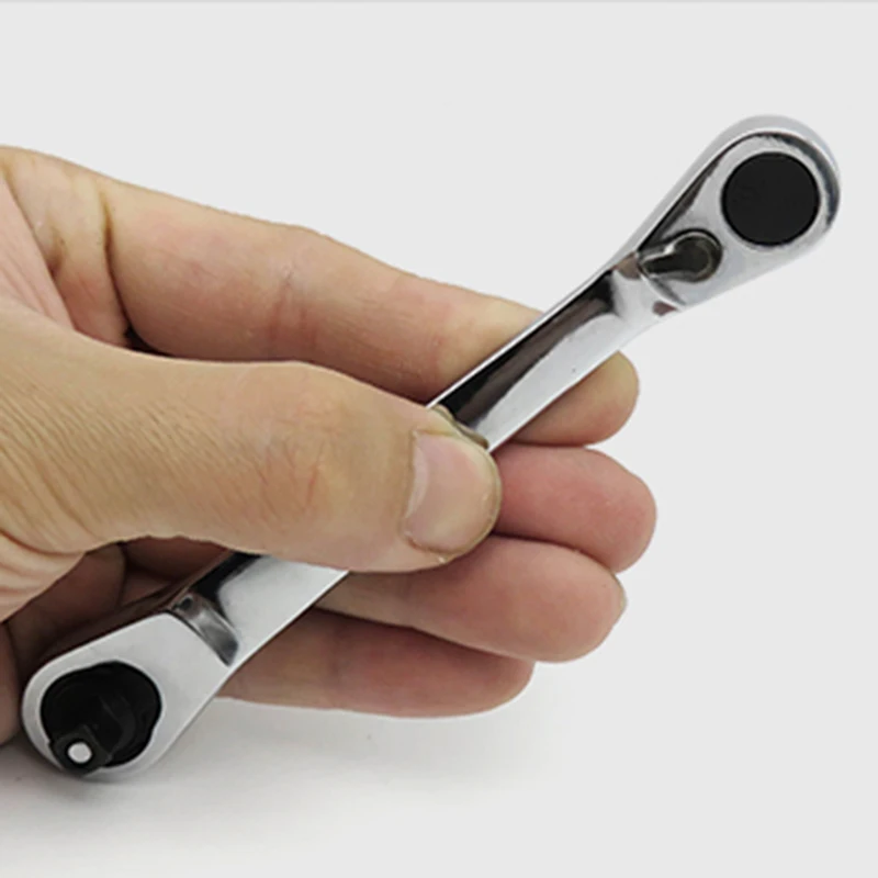 

Portable 1/4 Teeth Mini Quick Ratchet Wrench Reversible Hand Flexible To Use