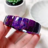 genuine natural sugilite purple bracelet 1511mm for women men fashion south africa rectangle beads best healing stone aaaaa
