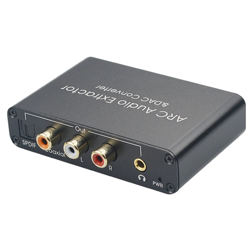 

192 кГц 24 бит Цифровой оптический коаксиальный Toslink в аналоговый RCA L/R 3,5 мм ARC аудио конвертер и ЦАП преобразователь