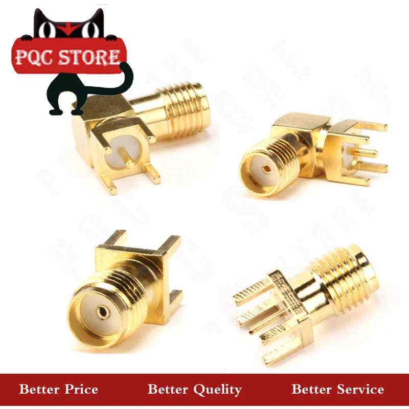 

5/10 шт. SMA женский мужской разъем для припоя с гайкой кромка PCB зажим прямое Крепление позолоченный РЧ разъем для припоя