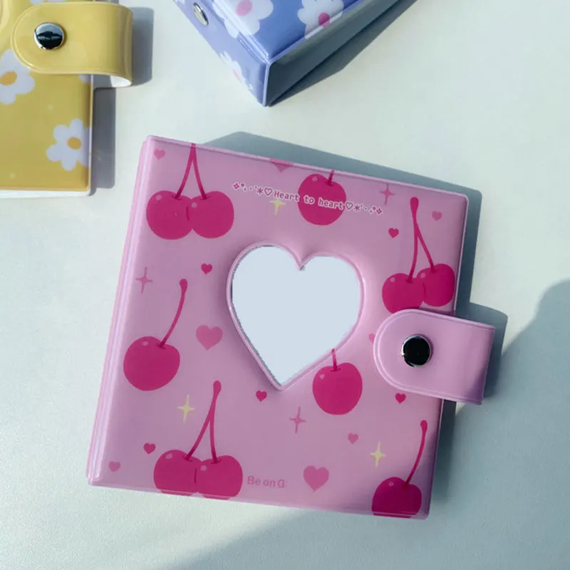 

1PC Three-inch Photo Album Love Shape Butterfly Hollow Photo Album Loose-leaf INS Interstitial Printing Photo Album 10.5*10.5cm