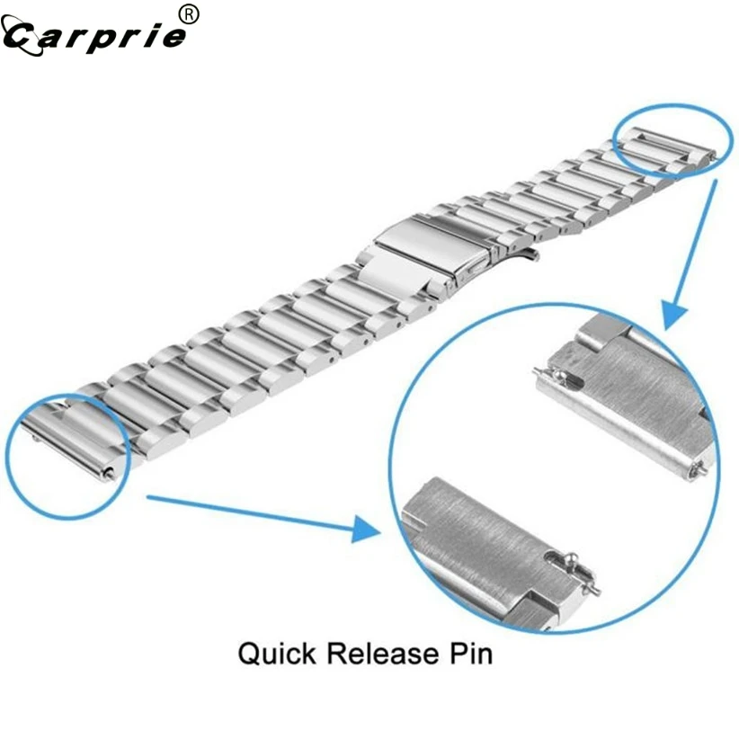 

CARPRIE Stainless Steel 22mm Strap for Huawei Watch GT2 46mm Quick Release Watch Band WristStrap Replacement Accessory 201