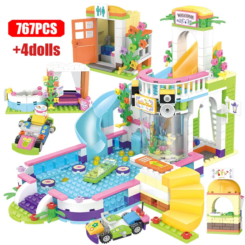 1049 шт. Детский конструктор уличный вид|Блочные конструкторы| |