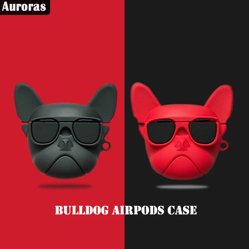 Чехол Auroras для Apple Airpods Pro милый дизайн бульдога уникальные аксессуары наушников