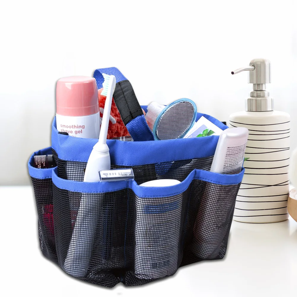 Сетчатая Сумка для душа сумка мытья сухая и влажная Сумочка с разделением