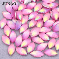 junao 715mm shiny shell pink ab horse eye rhinestone applique flatback resin sticker crystals strass for clothes crafts stone