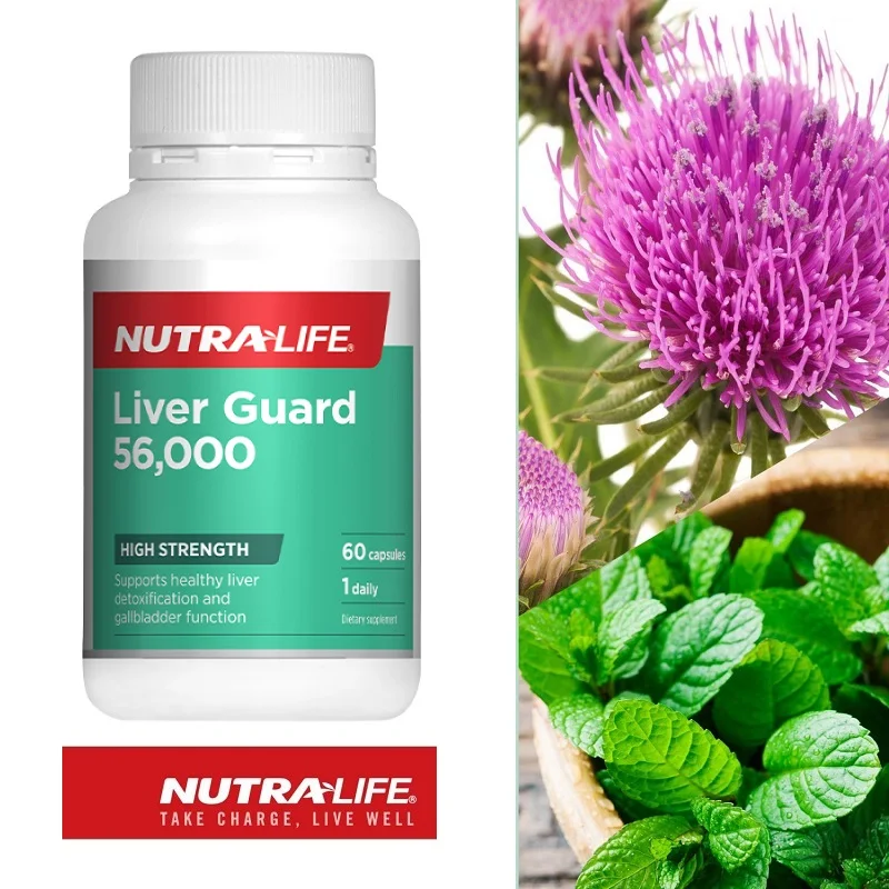 NutraLife Liver Guard 56000mg Boldo Capsule Fatty Liver Detox DIGESTIVE Health Supplements Indigestion Bloating Cramping Relief