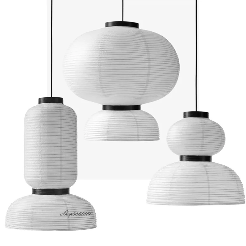 Датский дизайнерский подвесной светильник из рисовой бумаги современный фонарь