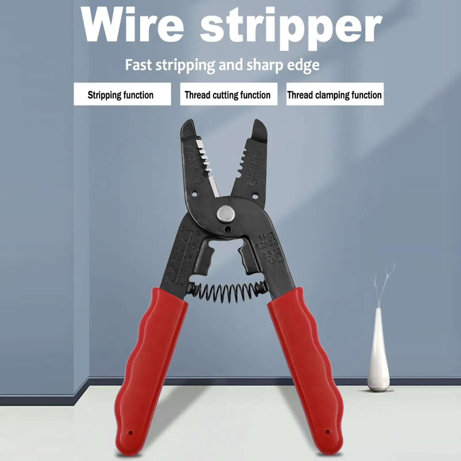 

Wire Stripper Cr-V Steel Long Nose Pliers Terminal Crimping Cable Cutter Multifunctional Electrician Pliers for Electrical Tool