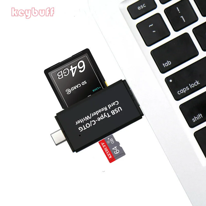 Высокоскоростной USB 3.0 Type C 2 в 1 OTG кардридер sd TF/sd для