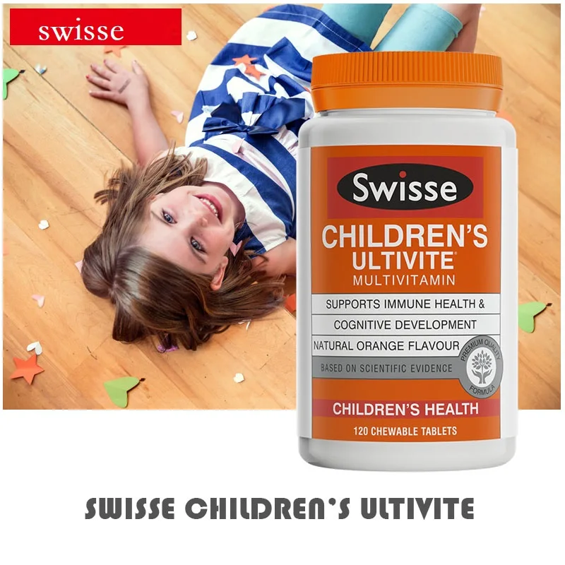 

Australia Swisse Great Tasting Multivitamins 120 tablets for Children Support CHILDREN Immune Health Cognitive Development