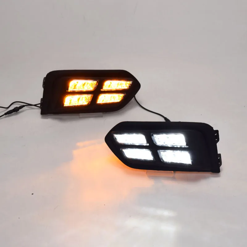 

For Honda City 2017-2018 LED Daytime Running Lights DRL Kit front remoulded foglight