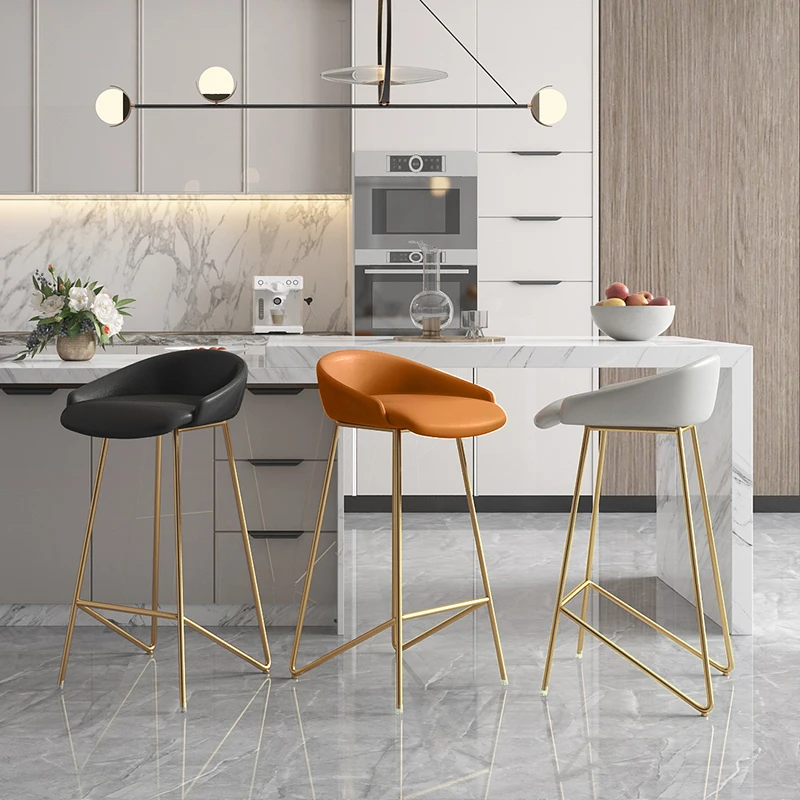 

Modern Minimalist Bar Chairs Restaurant Creative Personality Leisure High Stools Home Light Luxury Fashion Front Desk Bar Chair
