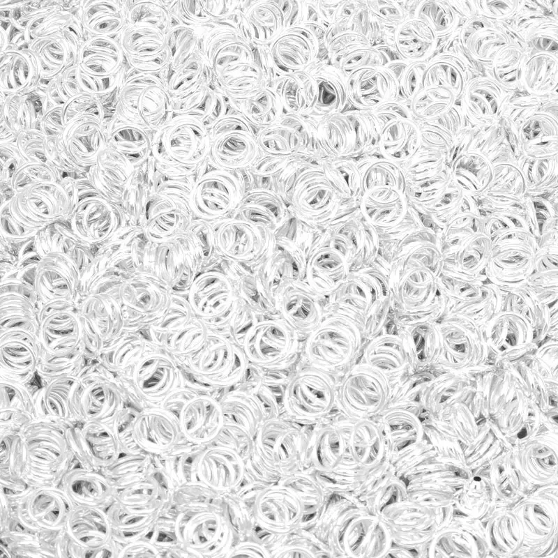Silver Circles 1000 шт 3-12 мм Металлические Ювелирные изделия, открытые одиночные петли, прыгающие кольца и разрезное кольцо для самостоятельного изготовления ювелирных изделий, аксессуары ручной работы - Цвет: Silver Circles