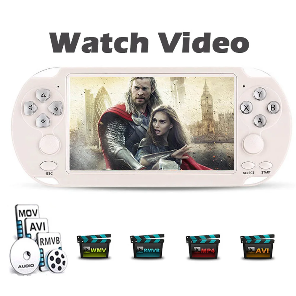 X9-S 5 1 дюймов HD экран ручной игровой плеер двойной джойстик выход Mp3/кино камера