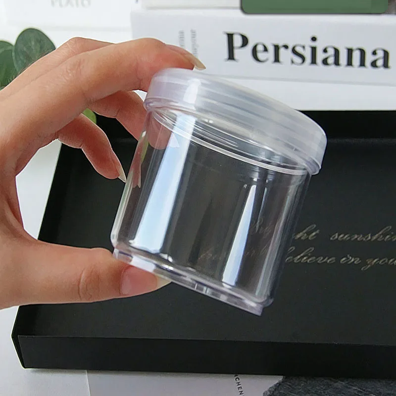 

150ml/5oz PET Container Jar Pot Bottle For Nail Art Glitter Acrylic Powder DIY Slime Clay Makeup Cosmetic Cream Manicure Box