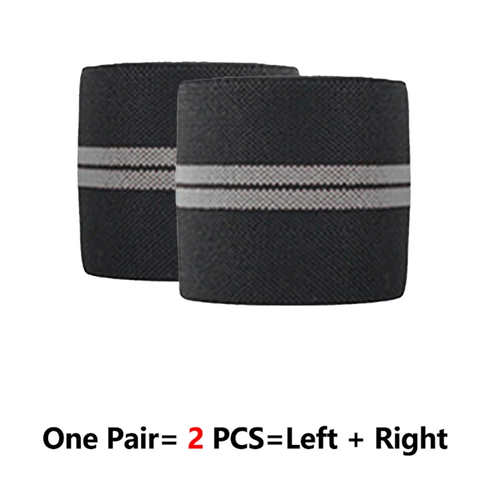 Gray Two Stripes ROEGADYN профессиональная Тяжелая атлетика 2 м эластичный наколенник фитнес наколенник поддерживающий фиксатор тяжелый вес приседания тренировочный наколенник - Цвет: Gray Two Stripes
