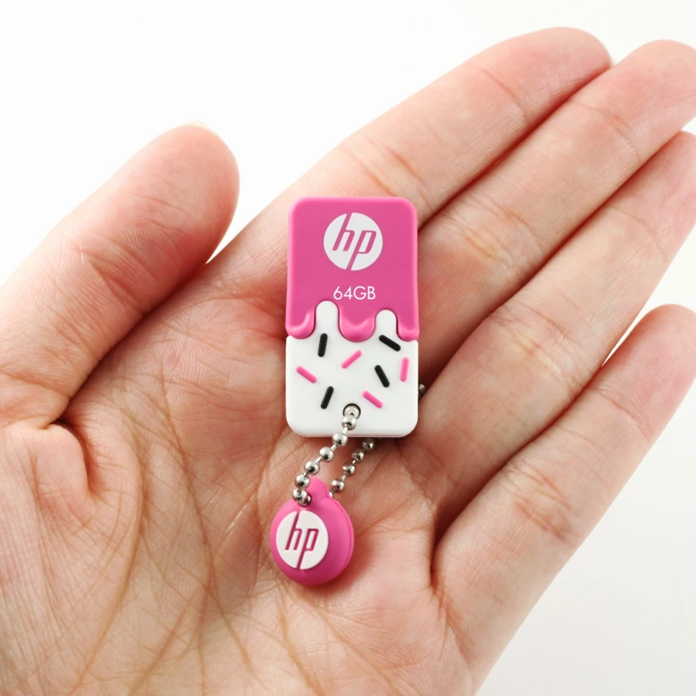 HP V178B/P Rubber USB Flash Drive waterproof OTG Pen 32gb 64gb Usb 2.0 Disk IceCream Memory Stick for car office | Компьютеры и офис