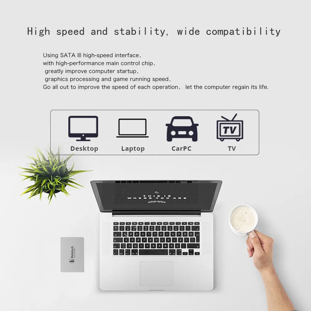 Внутренний твердотельный жесткий диск Reletech P400 SATA SSD 128 ГБ 256 512 ТБ SATA3 2 5 дюйма для