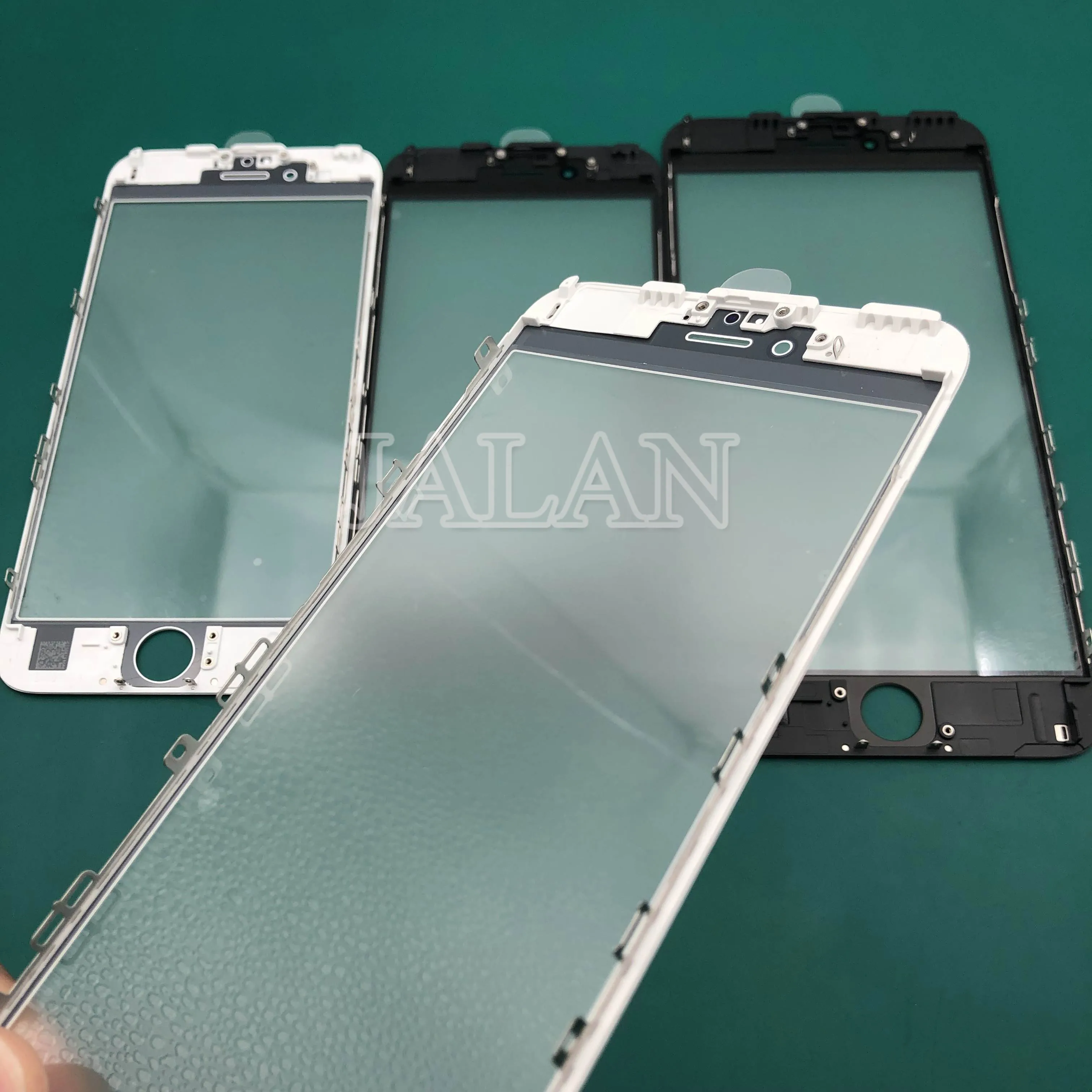 60 шт. 3 в 1 ocamaster стеклянная рамка с Oca для IP 6s Lcd Сенсорная панель Ремонт переднего