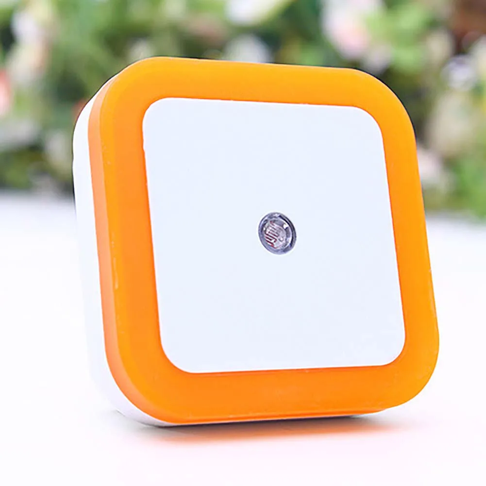 Светодиодный ночной Светильник Сенсор Управление ЕС США Plug Новинка квадратный