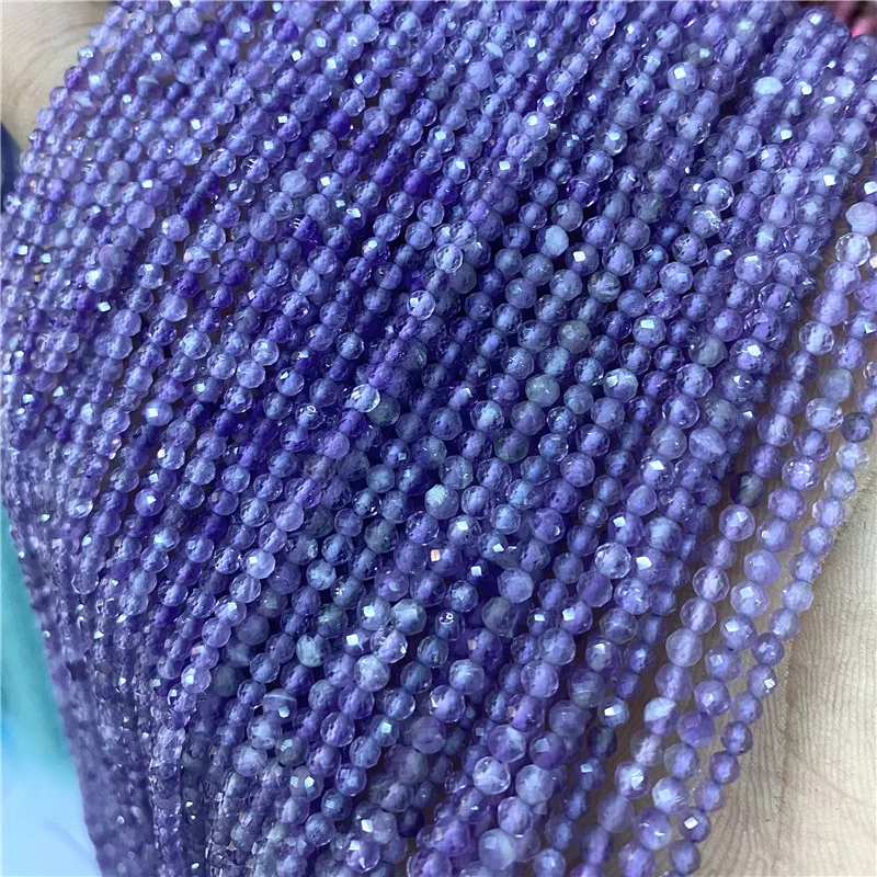 

Fashion Trend Natural Stone Beads Small Beads 2 3mm Section Loose Beads for Jewelry Making Necklace DIY Bracelet 38cm Wholesale