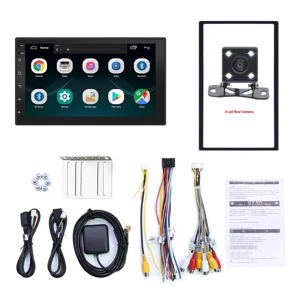 AUSEK 2 Din Автомобильный Радио Android Мультимедиа Видео плеер универсальный Авторадио