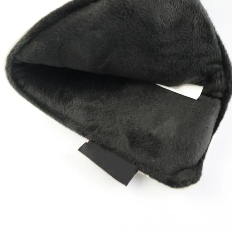 

1PCS Durable Golf Club Head Cover Husky Pattern Portable PU Fluffy Lining Putter Headcover Protector Protective Case For Golfers