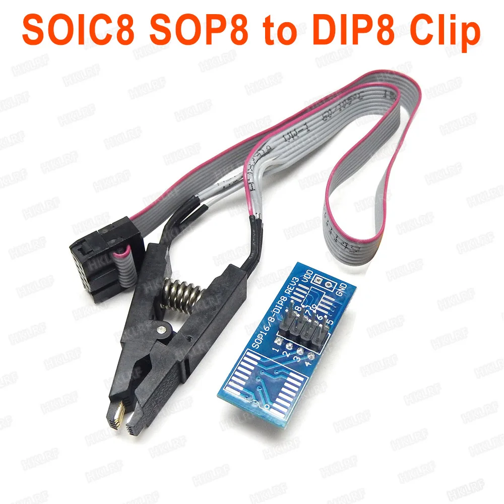 Зажим для тестирования микросхемы SOIC8 SOIC16 SOP8 Flash Chip IC используется программатора