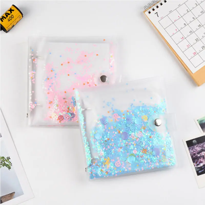 

Yiwi 2 Hole Loose Leaf Binder PP Transparent Cover Photo Album Mini Instant Picture Case Storage