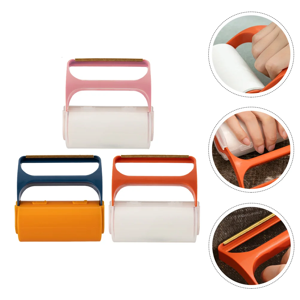 

3pcs Practical Hair Removers Sticky Hair Cleaning Rollers for Home Lint Rollers