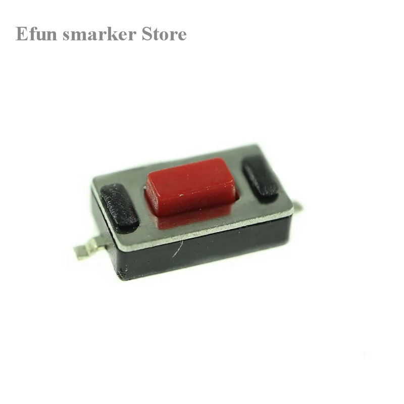 100 шт. Новый Тип 3*6*2 5 мм H 3x6x2 5mm SMD Красная белая кнопка переключатель