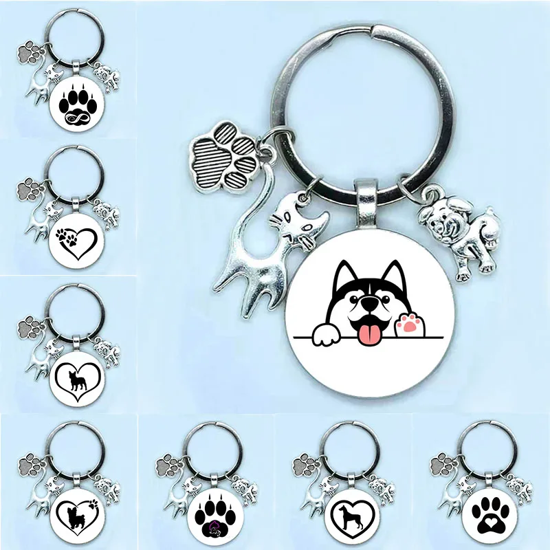 Новинка 2022 цепочка для ключей из сплава с надписью на тему любви кота домашнего