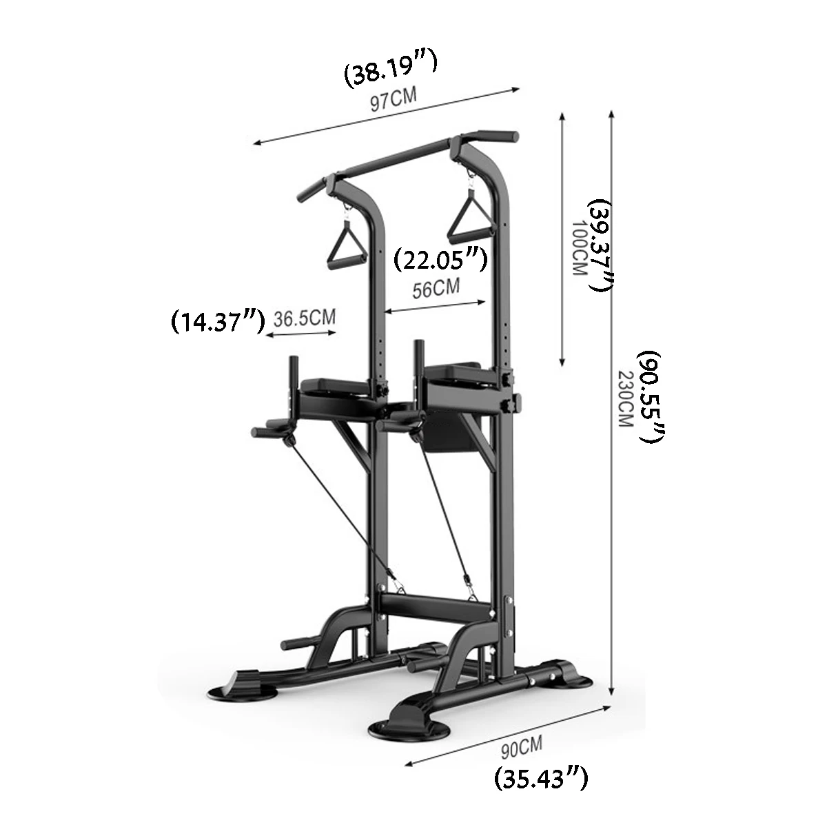 

Home Gym Pull Up Bar Power Tower Adjustable Horizontal Bar Workout Station Multifunction Fitness Equipment Strength Training