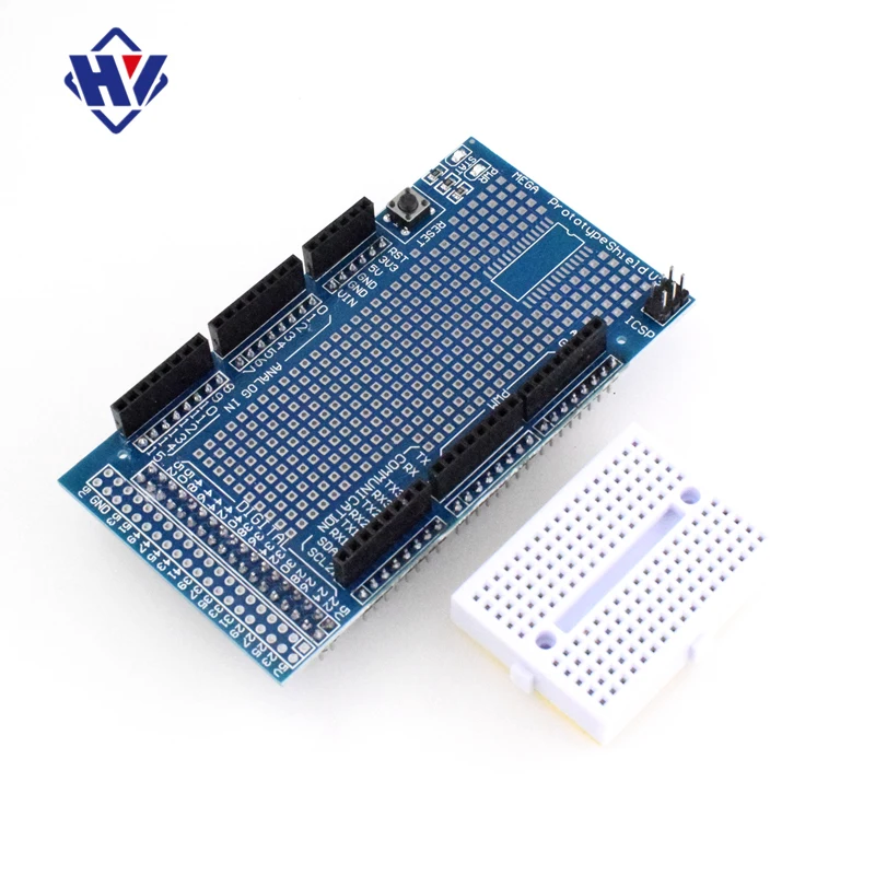

MEGA ProtoShield V3.0 Expansion Development Board + Universal Mini PCB Breadboard 170 Tie Points for Arduin Mega 2560 R3 DIY Kit