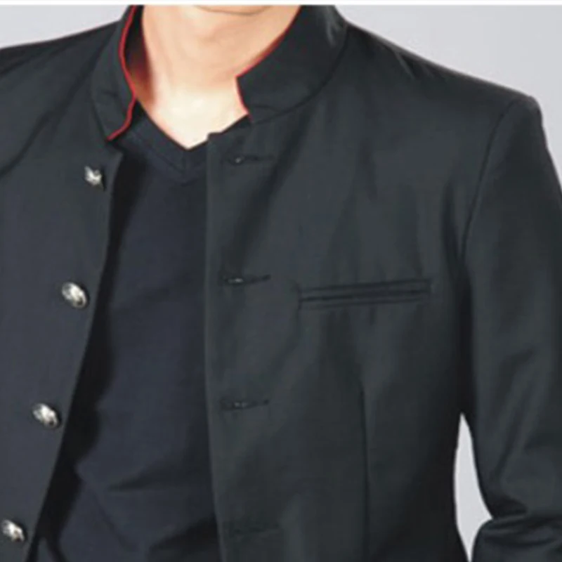 Короткий японский костюм в стиле преппи для мужчин школьная форма куртка красная